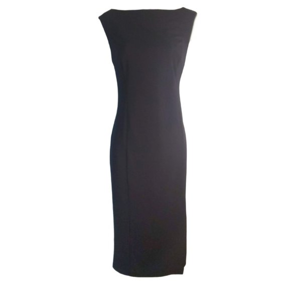 Laura Bettini Dresses & Skirts - Laura Bettini Navy Boatneck Sheath Dress